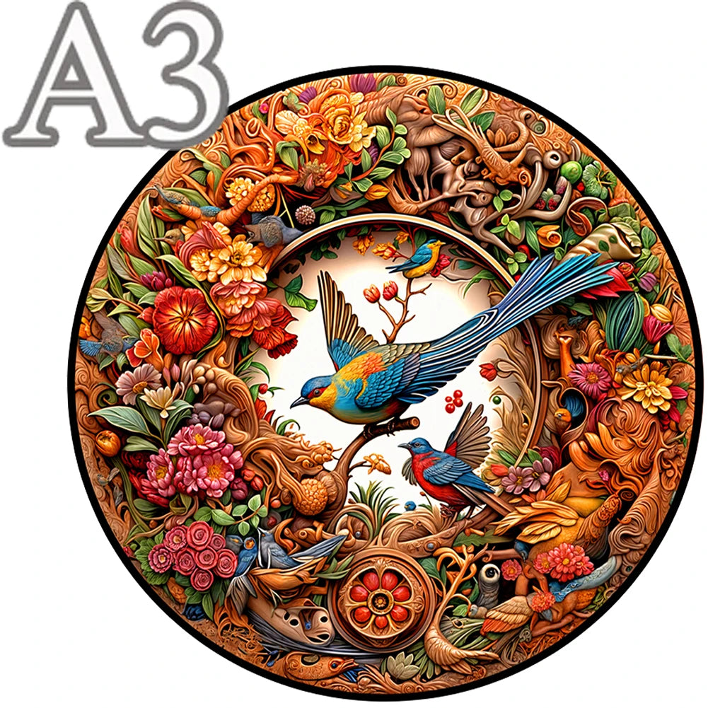 Unique Animal Wooden Jigsaw Puzzles, Bird, DIY Crafts, Educational Toys for Adults and Kids, Perfect Gift Idea, Christmas gift Idea 184