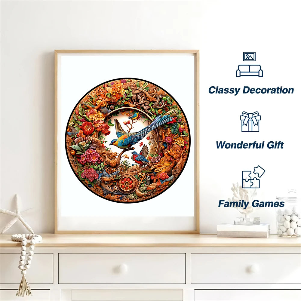 Unique Animal Wooden Jigsaw Puzzles, Bird, DIY Crafts, Educational Toys for Adults and Kids, Perfect Gift Idea, Christmas gift Idea 184