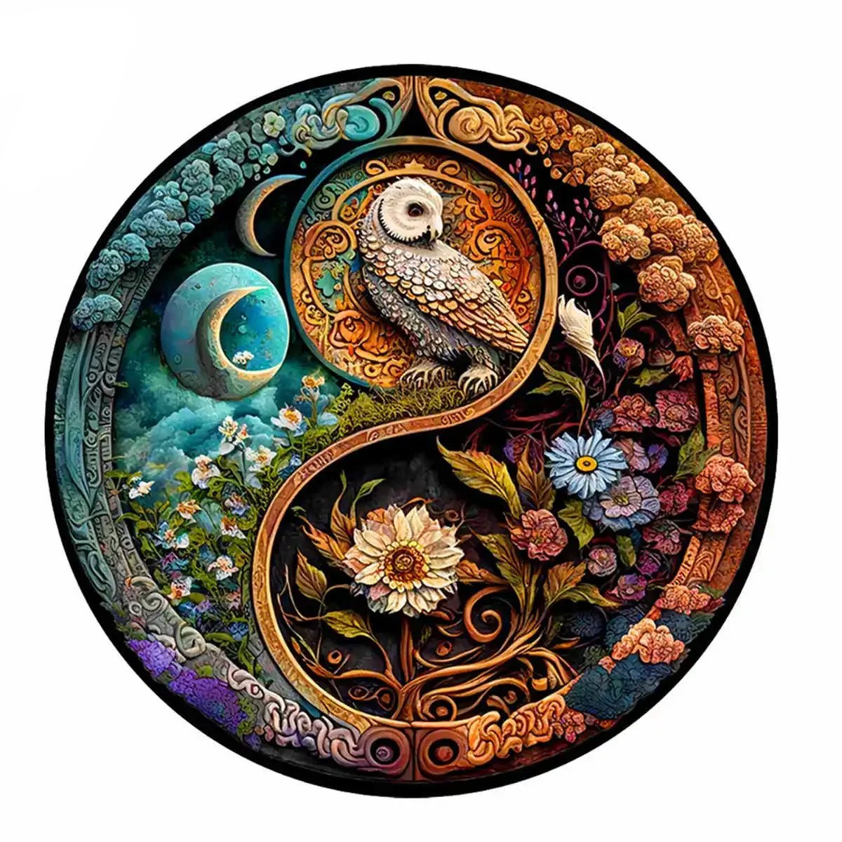 Set 2 Unique Wooden Animal Jigsaw Puzzle, Animal Shape, Wooden Jigsaw Puzzle, Mindfulness & Educational Animals Game for All Ages, Unique Sustainable, Wildlife Gift, Christmas gift Idea C160