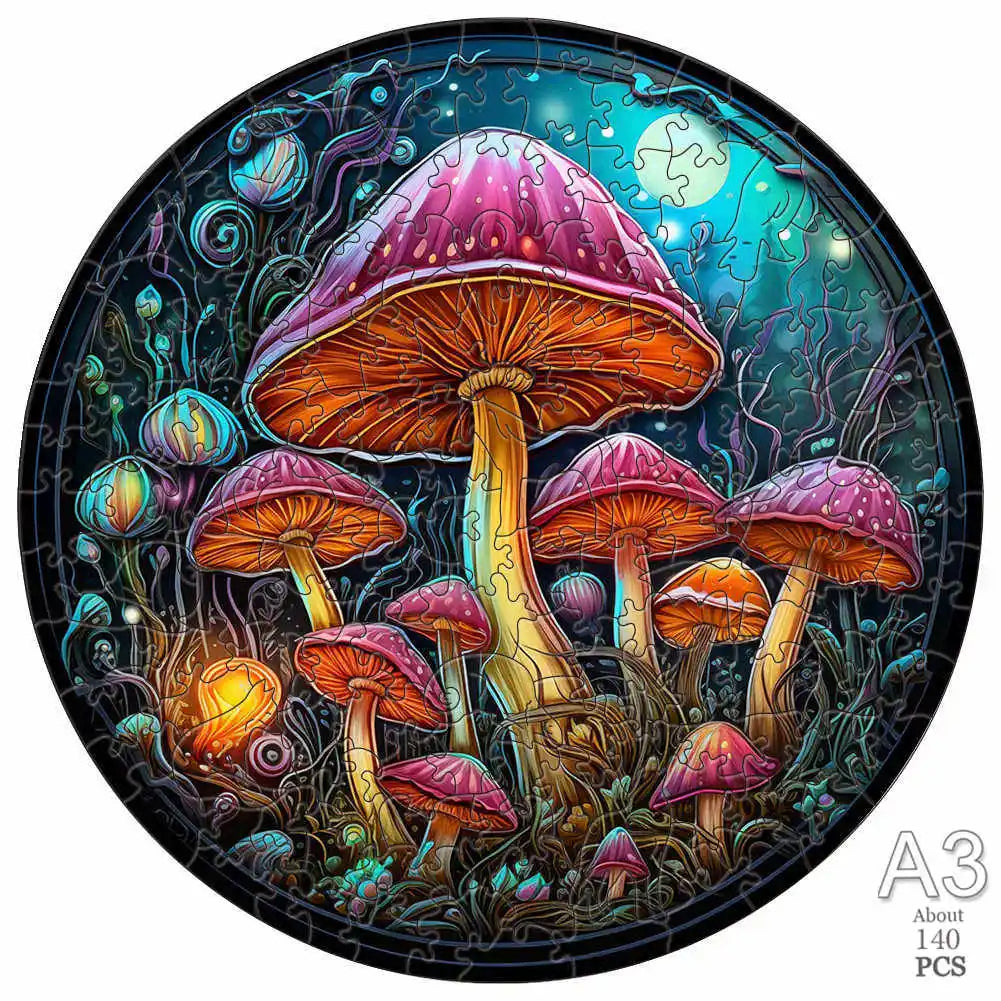 Set 2 Unique Wooden Animal Jigsaw Puzzle, Wooden Jigsaw Puzzle, Mindfulness & Educational Animals Game for All Ages, Unique Sustainable, Wildlife Gift, Christmas gift Idea C193