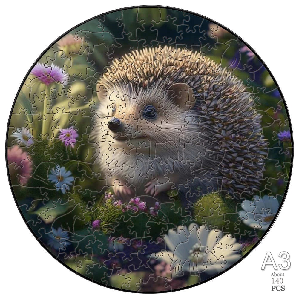 Unique Wooden Animal Jigsaw Puzzle, Animal Shape, Wooden Jigsaw Puzzle, Mindfulness & Educational Animals Game for All Ages, Unique Sustainable, Wildlife Gift, Christmas gift Idea C180