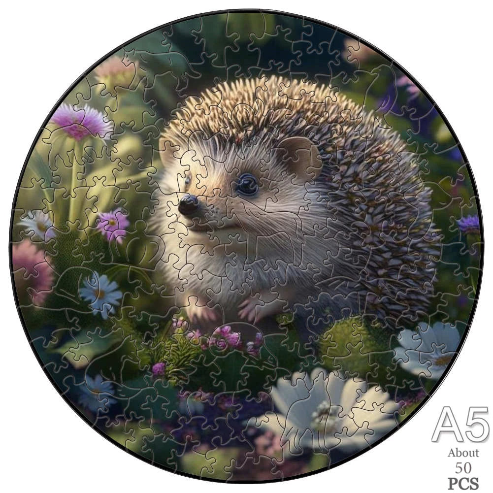 Unique Wooden Animal Jigsaw Puzzle, Animal Shape, Wooden Jigsaw Puzzle, Mindfulness & Educational Animals Game for All Ages, Unique Sustainable, Wildlife Gift, Christmas gift Idea C180