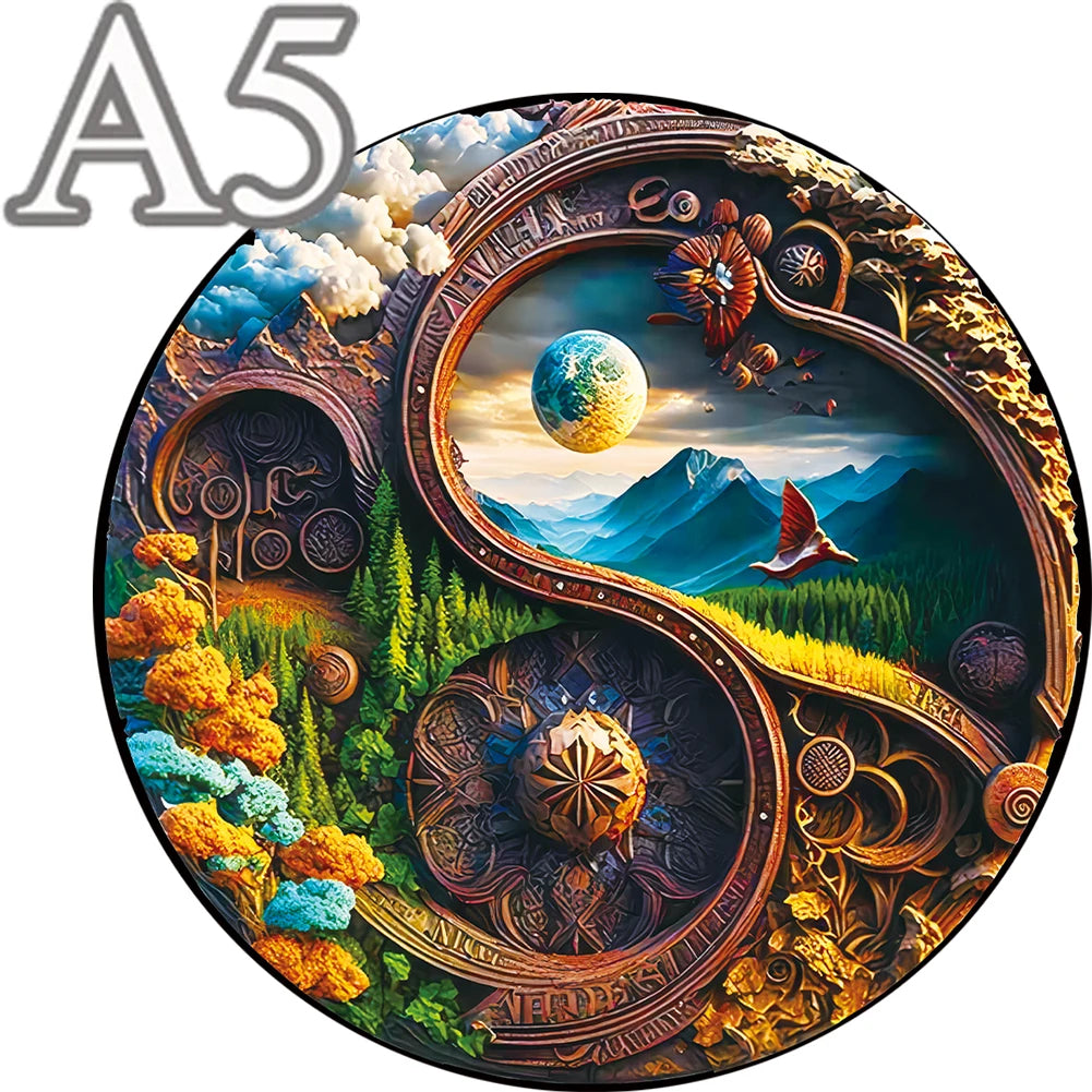 Unique Wooden Jigsaw Puzzle, Forrest, Wooden Jigsaw Puzzle, Mindfulness & Educational Animals Game for All Ages, Unique Sustainable, Wildlife Gift, Christmas gift Idea C176