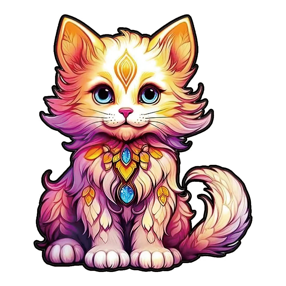 Unique Wooden Animal Jigsaw Puzzle, Wooden Jigsaw Puzzle, Mindfulness & Educational Animals Game for All Ages, Unique Sustainable, Wildlife Gift, Christmas gift Idea C186