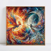 Unique Wooden Jigsaw Puzzle, Phoenix Flight in a Whirlwind of Colors Puzzle, Puzzle For Children, Puzzle For Adults, Colorful Puzzle, Bird Puzzle, Unique Sustainable, Christmas gift Idea C170