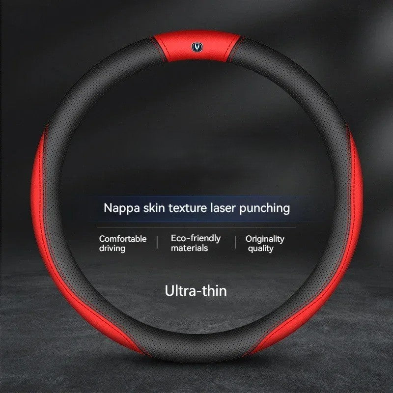 Suede Leather Steering Wheel Cover for Car