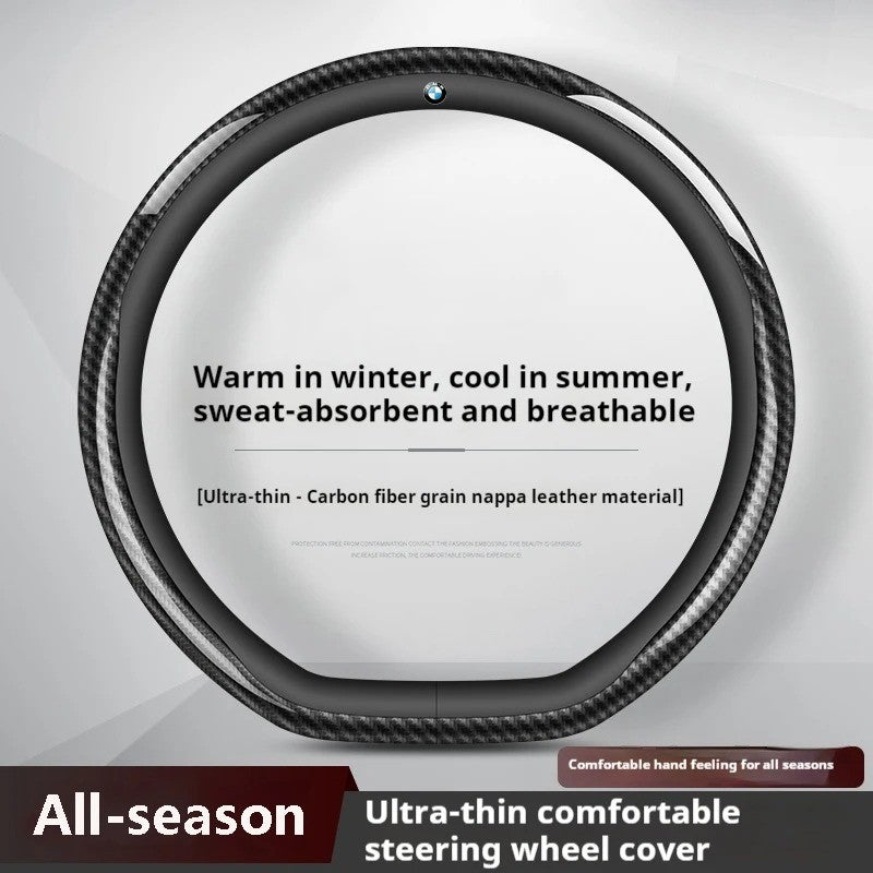 Carbon Fiber Steering Wheel Cover for Car