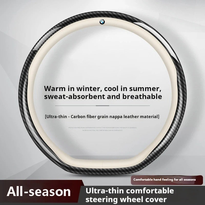 Carbon Fiber Steering Wheel Cover for Car