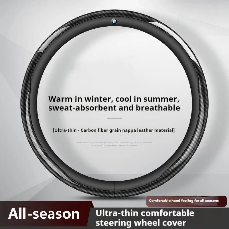 Carbon Fiber Steering Wheel Cover for Car
