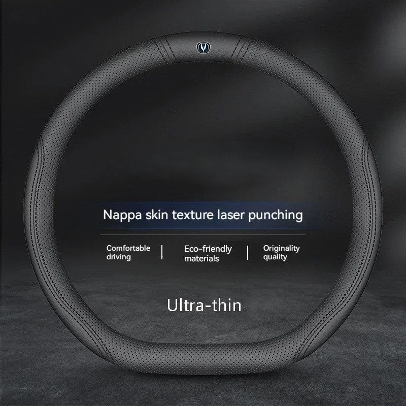 Suede Leather Steering Wheel Cover for Car