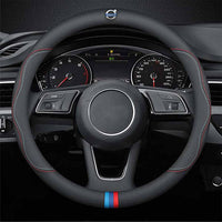 Thumbnail for Car Steering Wheel Cover 2024 Update Version, Custom Fit For Your Cars, Premium Leather Car Steering Wheel Cover with Logo, Car Accessories VO18991