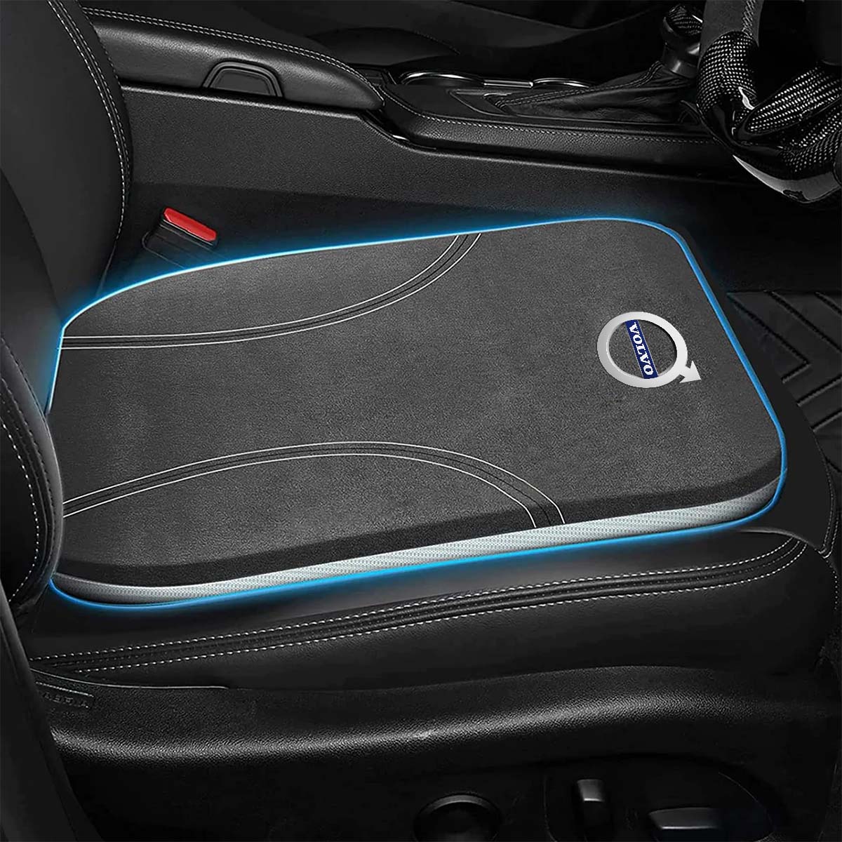 Car Seat Cushion, Custom Logo For Your Cars, Double Sided Seat Cushion, Breathable Suede + Ice Silk Car Seat Cushion, Comfort Seat Covers Cushion MY19979