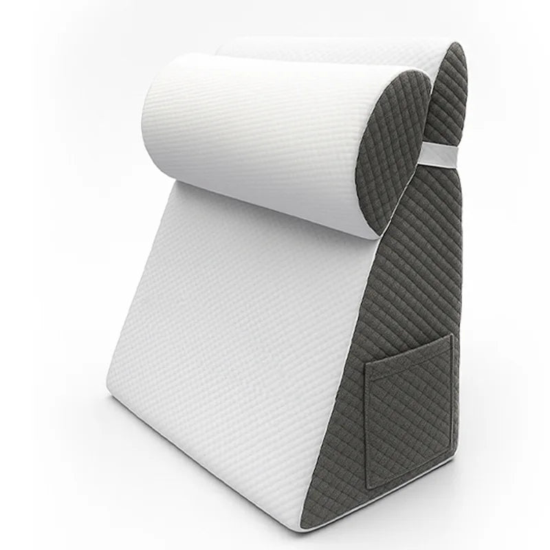 Thickened Wedge Pillow for Sleeping – 30° Triangle Elevated Support Pillow with Air Layer Foam