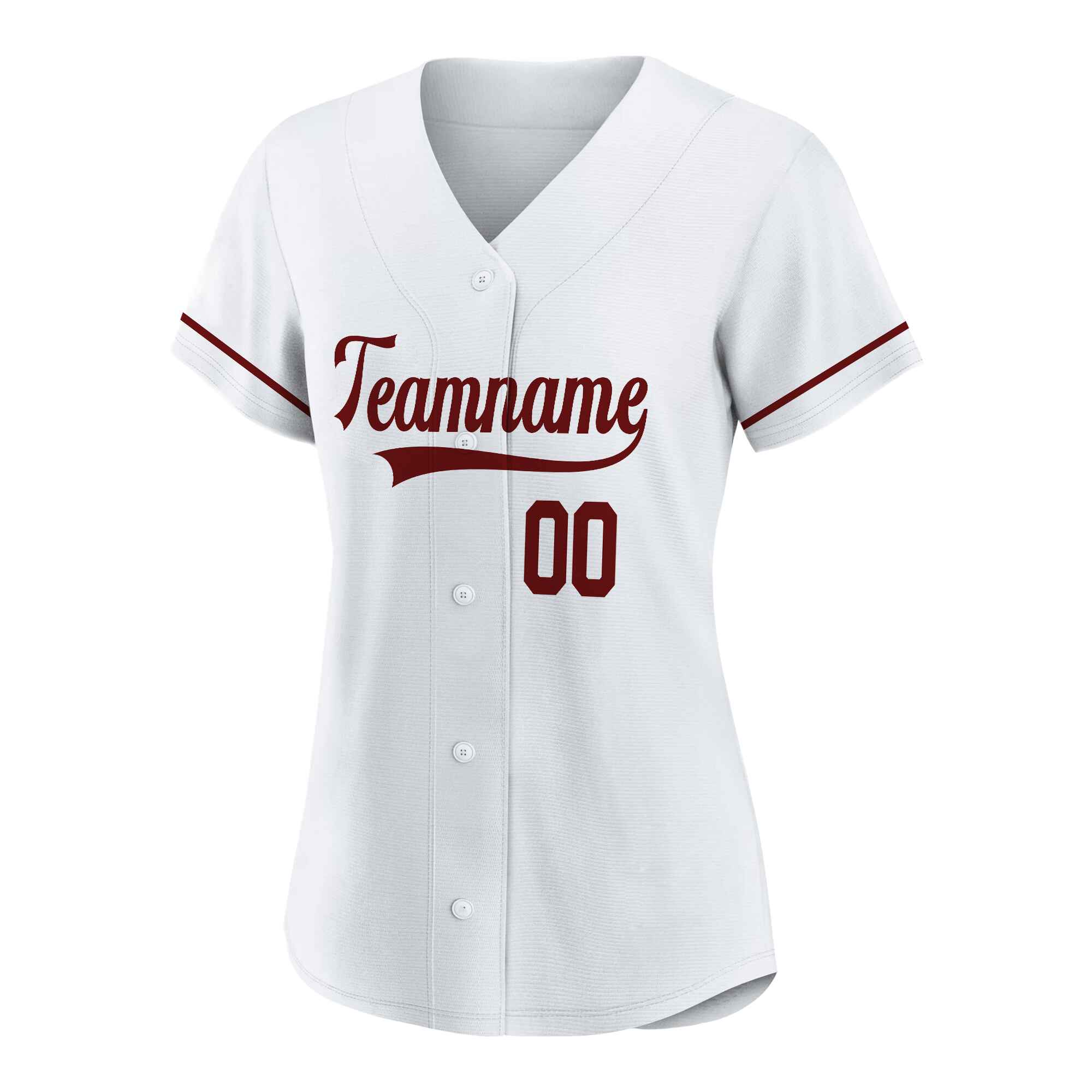 Custom White Crimson Authentic Baseball Jersey