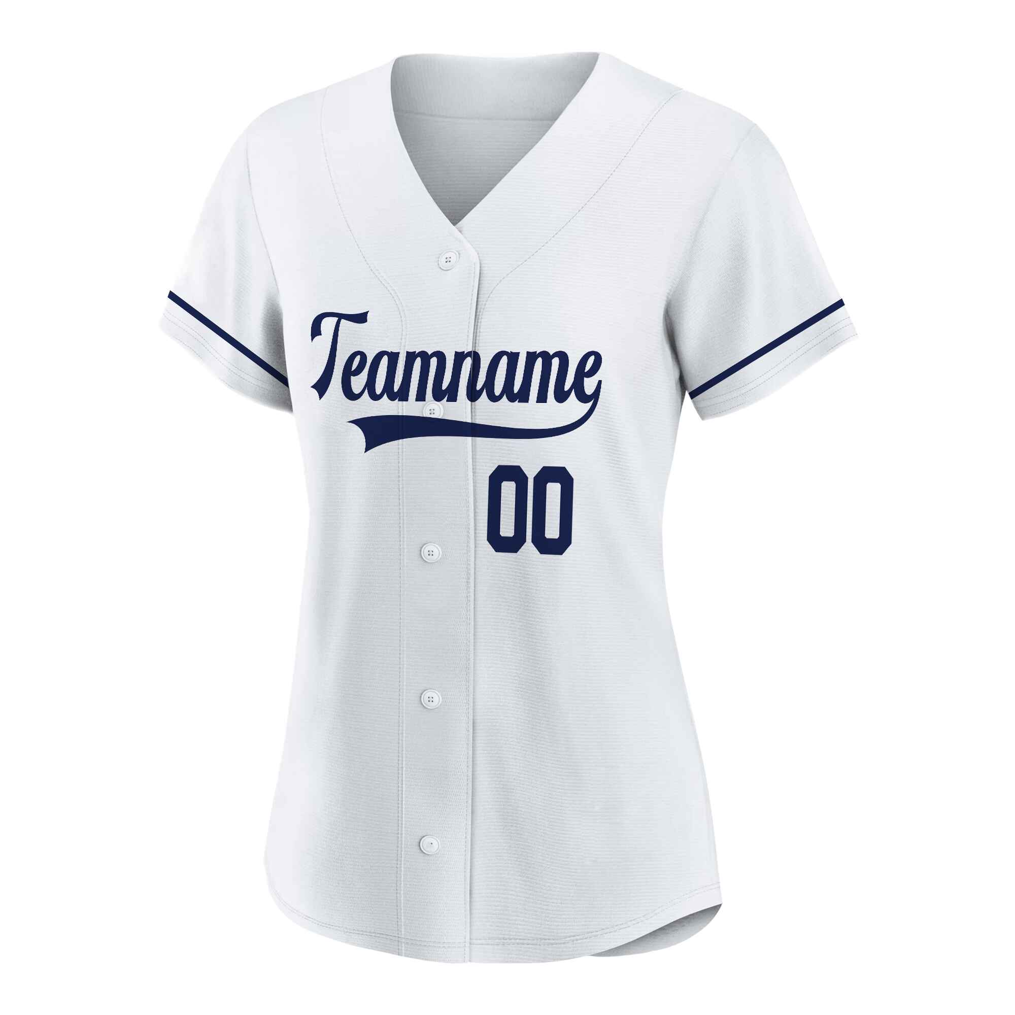 Custom White Royal Blue Baseball Jersey
