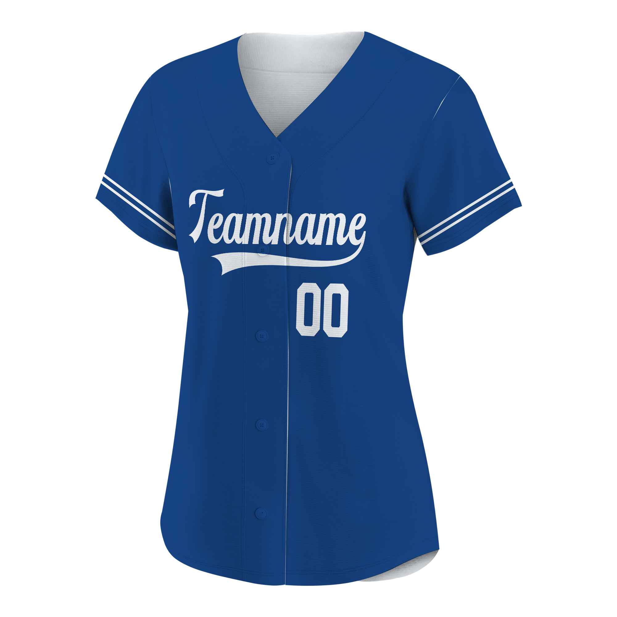 Custom Blue White Authentic Baseball Jersey