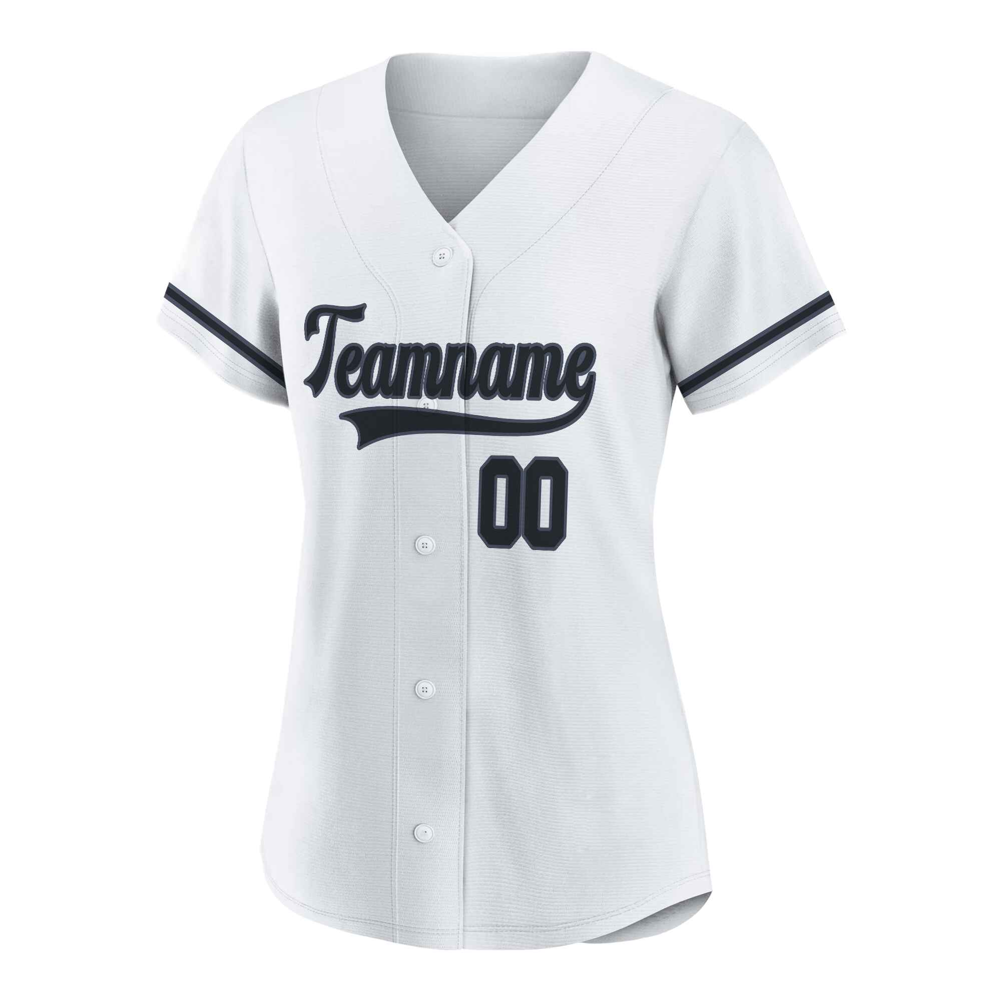 Custom White Black-Gray Authentic Baseball Jersey