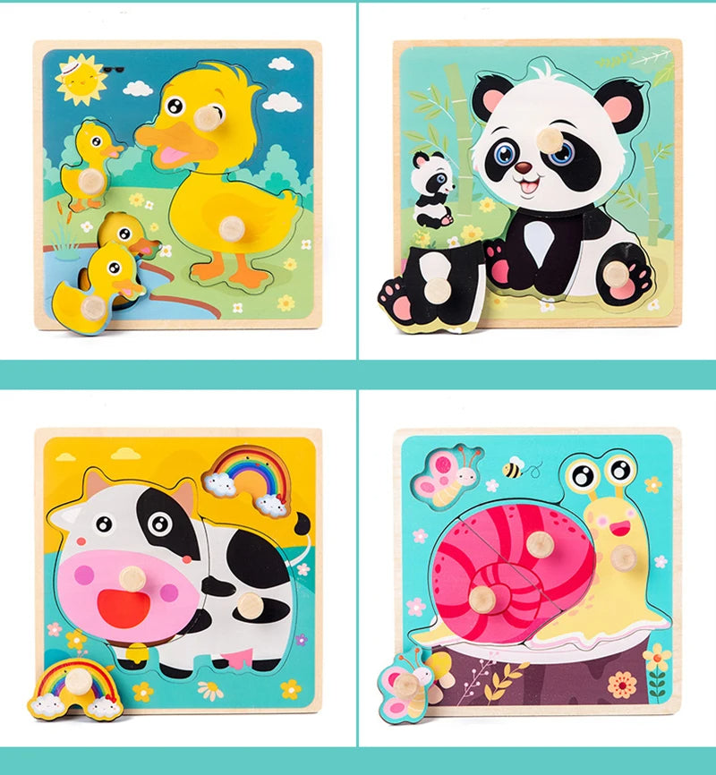 Set 2 Montessori Animals Puzzle Board, Laser Cut for Educational Wooden Toy, Wooden Animals Puzzle Laser Cut, Wooden Animals Set, Shape sorter toy, Toddler gift, Kids Christmas gift C154