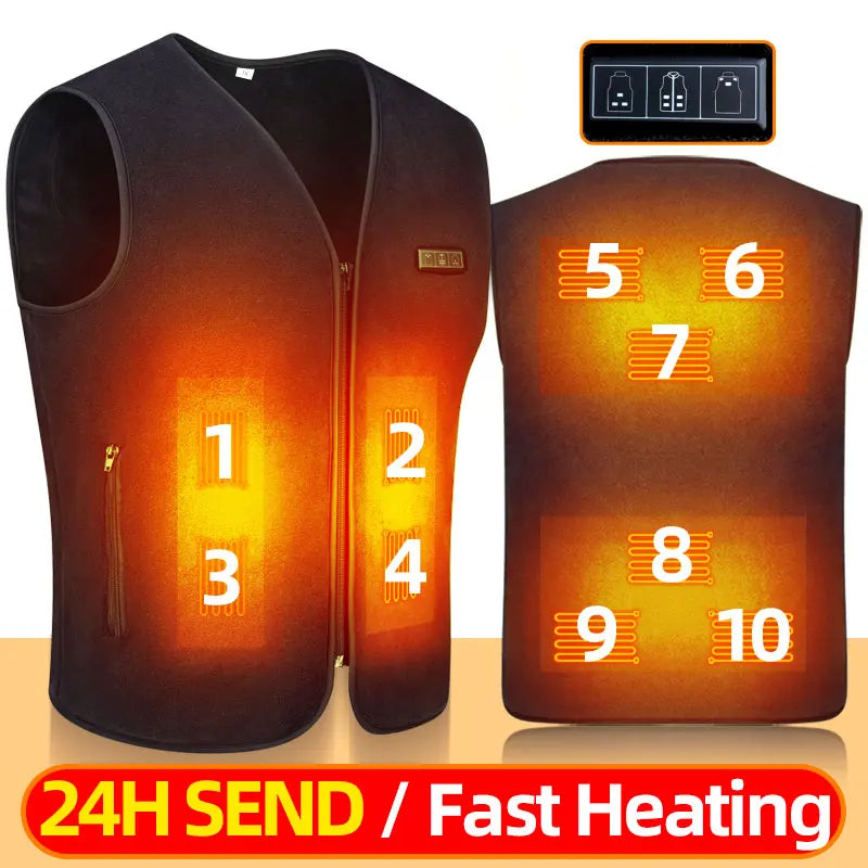 Premium Heated Vest – Highest Quality & Ultimate Comfort (C1)