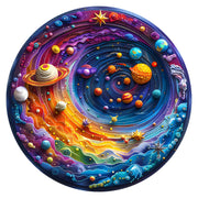Unique A Space Wooden Jigsaw Puzzles, Planet Puzzle, Circle Jigsaw Puzzles Solar System Space Themed Puzzle Set, Wooden Jigsaw Puzzles, Wood Puzzle, DIY Crafts, Educational Toys for Adults and Kids, Perfect Gift Idea, Christmas gift Idea 185