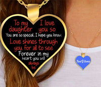 Thumbnail for To My Daughter Heart Necklace - Necklaces for Women 2