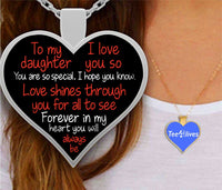 Thumbnail for To My Daughter Heart Necklace - Necklaces for Women 2