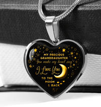 Thumbnail for To My Granddaughter Heart Necklace - Necklaces for Women 3