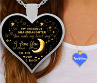 Thumbnail for To My Granddaughter Heart Necklace - Necklaces for Women 3