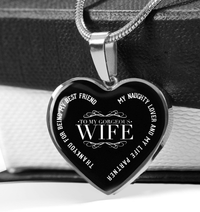 Thumbnail for To My Gorgeous Wife Heart Necklace - Necklaces for Women 3