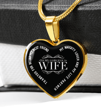 Thumbnail for To My Gorgeous Wife Heart Necklace - Necklaces for Women 3