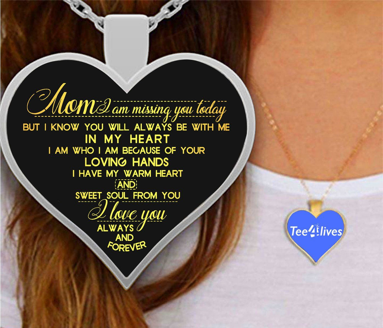 To My Mom Heart Necklace - Necklaces for Women