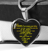 Thumbnail for To My Mom Heart Necklace - Necklaces for Women