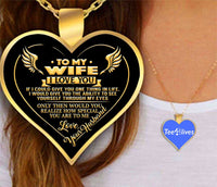 Thumbnail for To My Wife Heart Necklace - Necklaces for Women 1