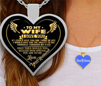 Thumbnail for To My Wife Heart Necklace - Necklaces for Women 1