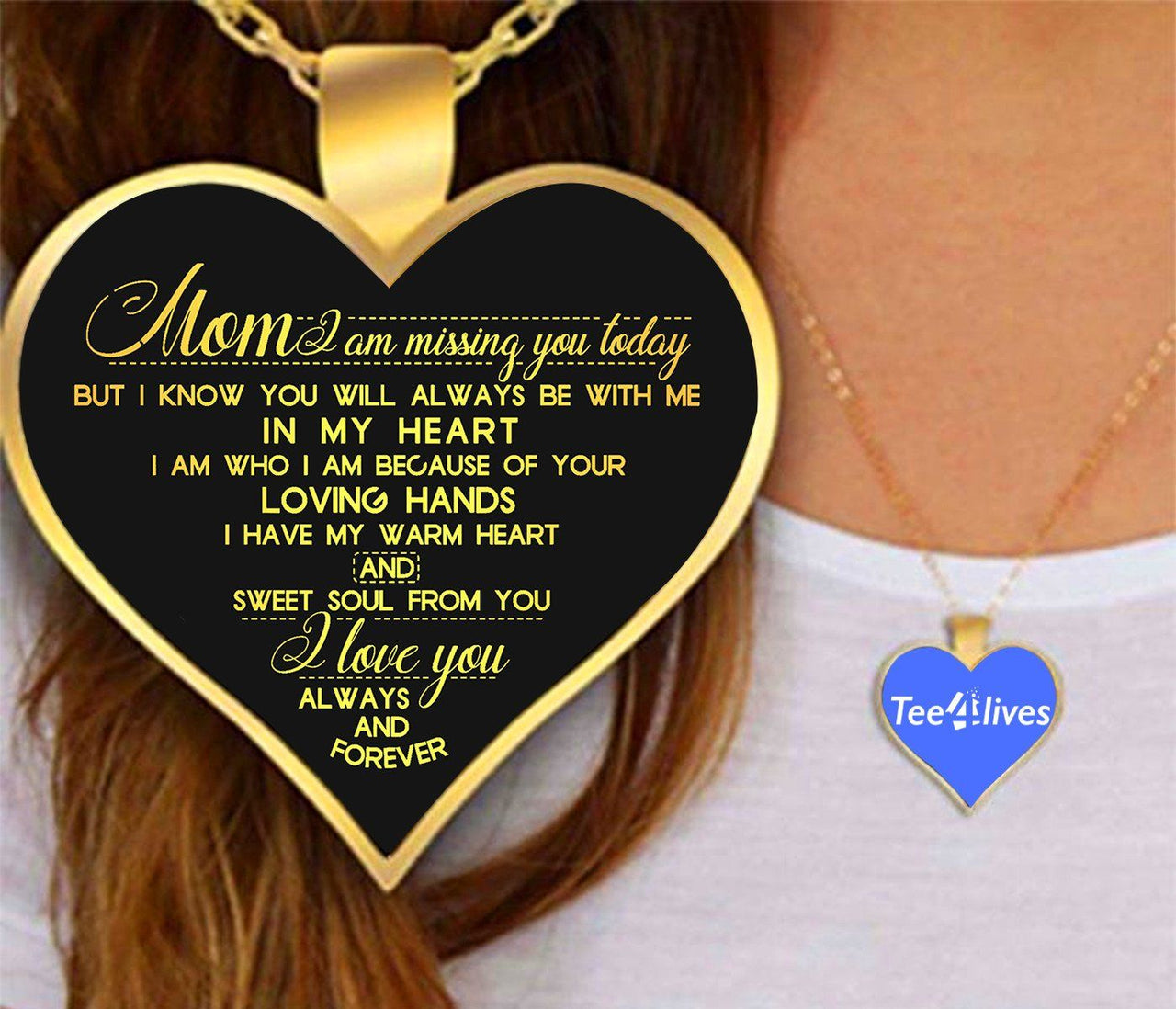 To My Mom Heart Necklace - Necklaces for Women