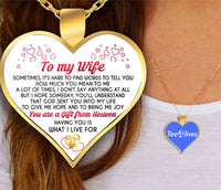 Thumbnail for To My Wife Heart Necklace - Necklaces for Women 14