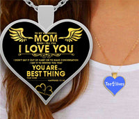 Thumbnail for To My Wonderful Mom Heart Necklace - Necklaces for Women 2