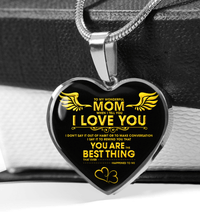 Thumbnail for To My Wonderful Mom Heart Necklace - Necklaces for Women 2