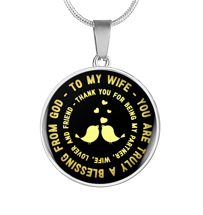 To My Wife Circle Necklace - Gift For Wife