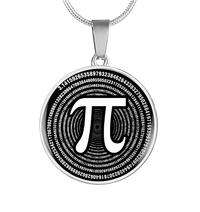 Thumbnail for Pi Day Circle Necklace - Gift For Son And Daughter