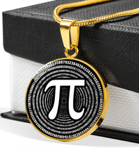 Thumbnail for Pi Day Circle Necklace - Gift For Son And Daughter