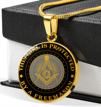Thumbnail for Protected Freemason Circle Necklace