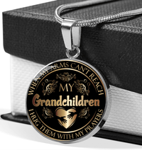 Thumbnail for To My Grandchildren Circle Necklace - Gift For Grandchildren
