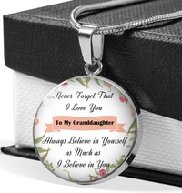 Thumbnail for To My Granddaughter Circle Necklace - Gift For Granddaughter