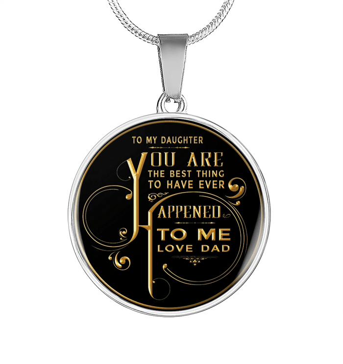 To My Daughter Circle Necklace - Gift For Daughter