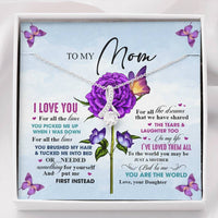 Thumbnail for To My Mom Necklace - Happy Birthday Mom