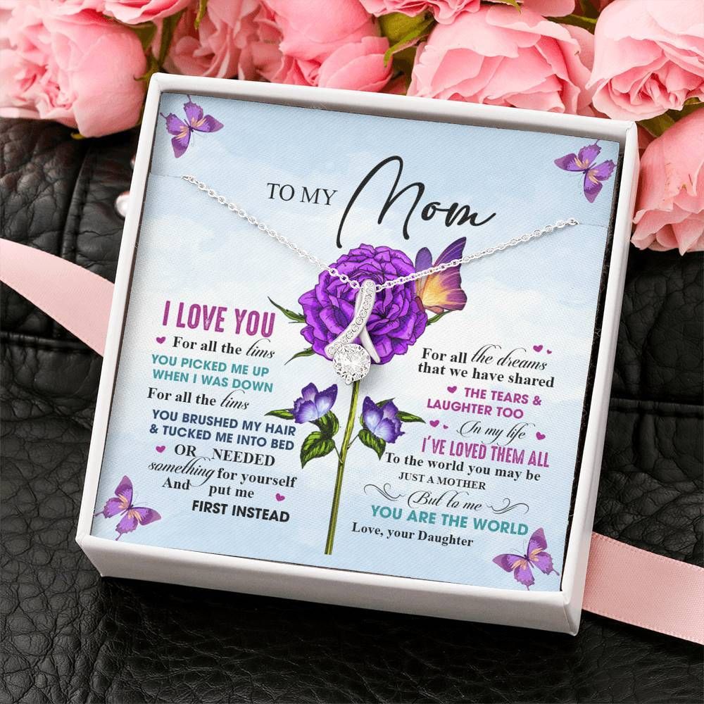 To My Mom Necklace - Happy Birthday Mom