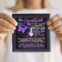 Thumbnail for To My Granddaughter Necklace - Happy Birthday Granddaughter