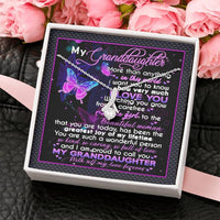 Thumbnail for To My Granddaughter Necklace - Happy Birthday Granddaughter