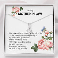 Thumbnail for To My Mother-In-Law Necklace - Happy Birthday Mother-In-Law